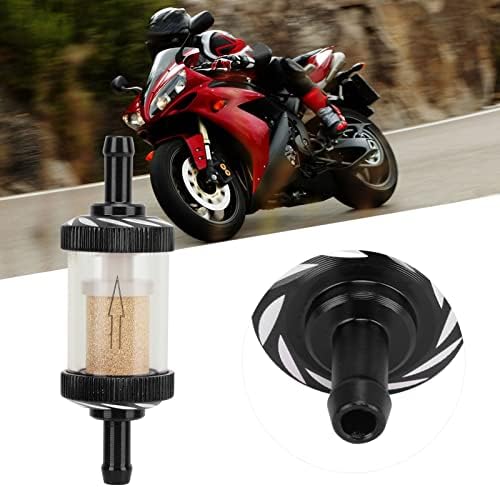 otomotiv yakıt enjektörleri, motosiklet yakıt benzin filtresi oyma ABS ısı Resnce için 6mm çap motosiklet(kırmızı)
