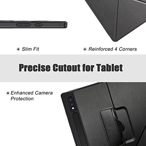 E NET - KILIF Samsung Kılıfı Galaxy Tab S8 Ultra 14.6 inç 2022 Sürümü (Model SM-X900/X906) S Kalemlikli, Otomatik