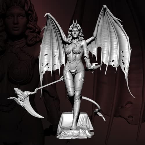1/24 Reçine şekilli kalıp Antik Fantezi Kadın Savaşçı Reçine model seti demonte ve boyasız - (p9-h24l)