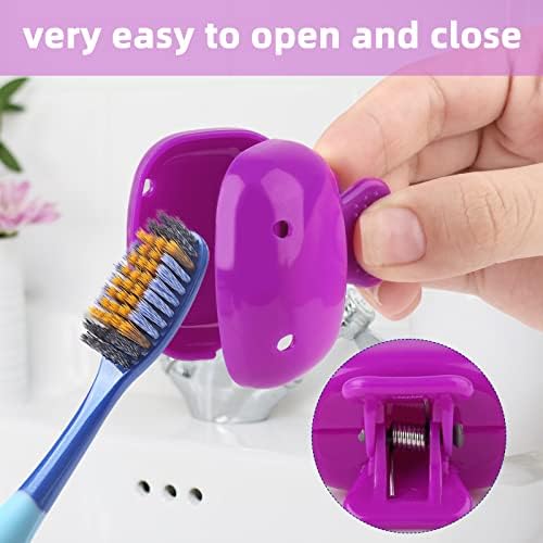4 Paket Seyahat diş Fırçası başı Kapakları Diş Fırçası Koruyucu Kapak Fırça Pod Kılıf Koruyucu Taşınabilir plastik
