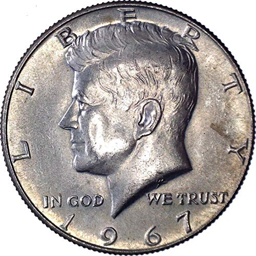 1967 Gümüş Kennedy Yarım Dolar 50C Yaklaşık Dolaşımsız