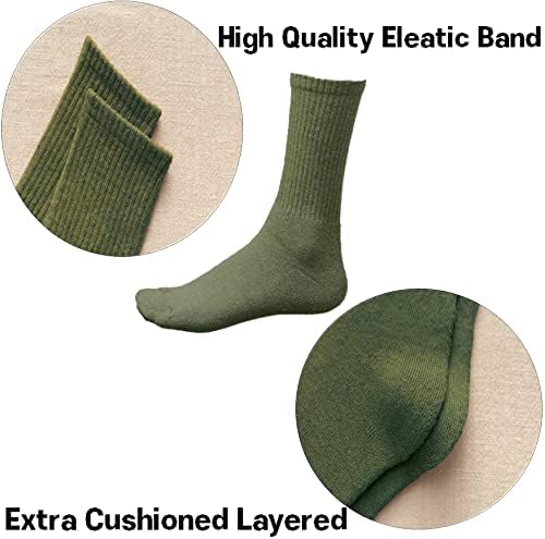 Marron Smith 5 Çift Yastıklı Çeyrek Mürettebat Pamuklu Çorap-Günlük Kullanım için Ekstra Katmanlar, Ayak Bileği Yüksekliği