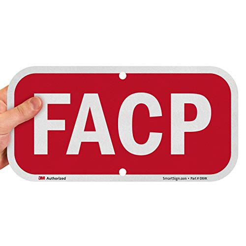 SmartSign FACP Yangın Alarm Kontrol Paneli İşareti / 6 x 12 Alüminyum