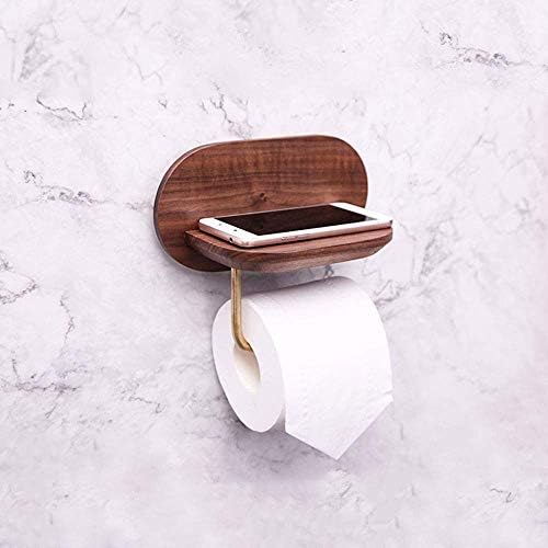OMOONS Havlu Rafları rulo kağıt havlu tutucu Ceviz Pirinç Havlu Askısı Yaratıcı Ücretsiz Yumruk Tuvalet Banyo