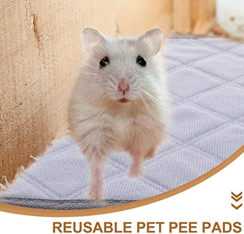 Ipetboom 2 adet Kobay Kafesi Gömlekleri Yıkanabilir Küçük Pet İşemek Pedleri Kullanımlık Kobay Hamster Yatak Küçük