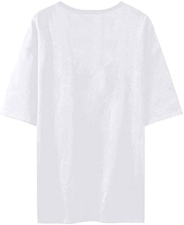 TREBİN Tişörtleri Gömlek Kadınlar için, kadın St Patrick Günü Baskı Yuvarlak Boyun kısa kollu tişört Çift T-Shirt
