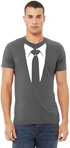 Kravat ve Takım Elbise Beyaz Smokin Komik erkek tişört