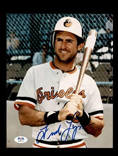 Fred Lynn PSA DNA İmzalı 8x10 Fotoğraf İmzalı Orioles - İmzalı MLB Fotoğrafları