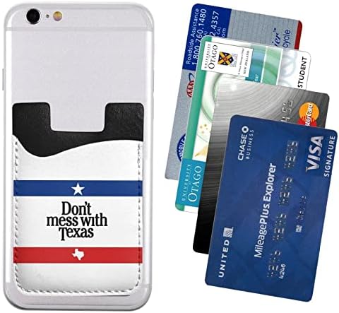 Texas2 ile uğraşmayın Telefon Arka Elastik Kol Kartı Kol kart tutucu Tüm cep telefonları için Uygun Çoğu Akıllı Telefon