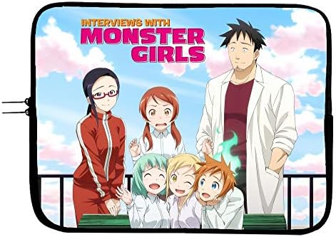 Canavar Kızlarla Röportajlar Anime dizüstü bilgisayar için kılıf Çanta 11 inç Tablet ve Bilgisayar Kasası-Dizüstü