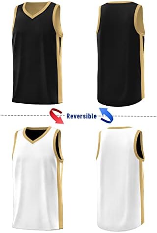 KXK erkek Boş Geri Dönüşümlü Basketbol Forması Takım Üniforma Atletik Hip Hop Basketbol Gömlek S-4XL