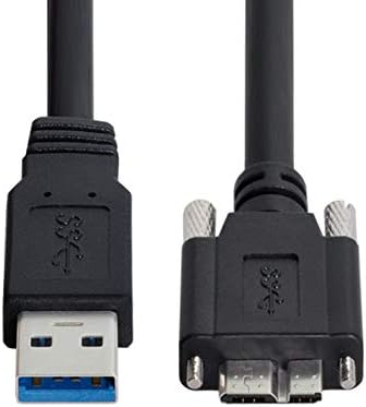 Xiwai 1.2 m USB 3.0 A Tipi Kablo Erkek mikro usb 3.0 B Erkek Montaj Paneli Vidaları Sabit disk Cep Telefonu (1.2 m)