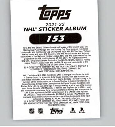 2021-22 Topps Çıkartmalar 153 Patrick Kane Folyo NM Chicago Blackhawks NHL Hokeyi (Mini Boy) Etiket Ticaret Kartı