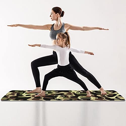 Siebzeh Ordu Yeşil Kamuflaj Çapa Desen Premium Kalın Yoga Mat Çevre Dostu Kauçuk Sağlık ve Fitness Her Türlü Egzersiz