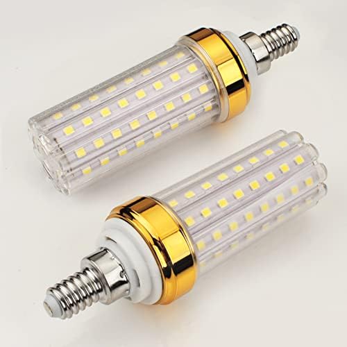 E12 Şamdan LED ampuller, 20W Gün ışığı Beyaz 6000K Mum ampuller, 85-100 Watt Eşdeğeri, 2000 Lümen avize ışıkları,