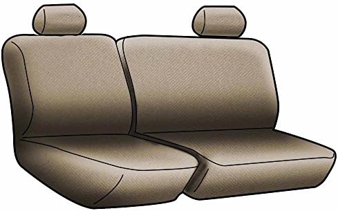 Coverking Arka 60/40 Tezgah Özel Fit klozet kapağı Seçmek için Chevrolet Silverado Modelleri - Alcantara (Bej)