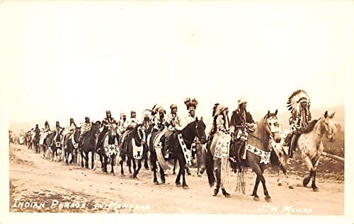 Hint Geçit Töreni Blackfeet, Montana kartpostalı