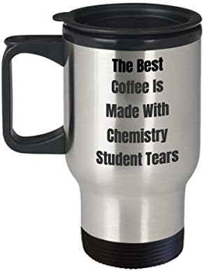Kimya Öğrenci Pun Şaka Seyahat Kupa Kahve Komik Hediye Kimyager İş Arkadaşı Laboratuvar Yenilik Şaka Gag En İyi Gözyaşları