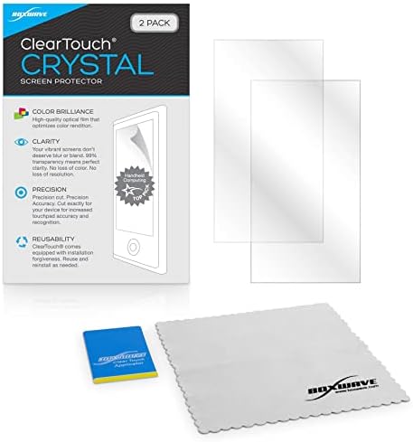 Kenwood DMX4707S ile Uyumlu BoxWave Ekran Koruyucu (BoxWave tarafından Ekran Koruyucu) - ClearTouch Crystal (2'li