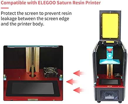 FAJIA Ekran Koruma Kiti Reçine 3D Yazıcı LCD Conta 9.5 x 6.7 in Dökülme tozsuz Bezler ile Uyumlu ELEGOO Saturn 8.9