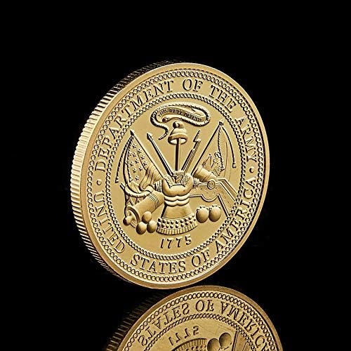 1775 ABD Meydan Askeri Ordu 1st Piyade Tümeni Büyük Görev Asker Onur Altın Kaplama Değeri Sikke Koleksiyonu