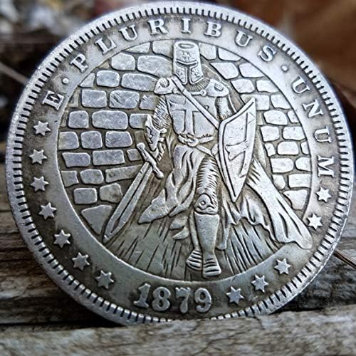 Fahmah Jackson 1879 Masonik Tapınak Şövalyeleri Madalyon Sanat Çoğaltma Morgan Gümüş Dolar Giren Kapısı bir Taş Kale