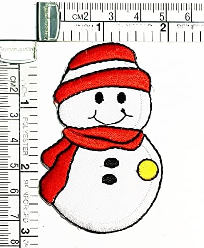 Kleenplus 3 Adet. Kardan adam Noel Kış İşlemeli Yama kumaş yapışkanı Çocuklar Karikatür Demir On Dikmek Hatıra Hediye