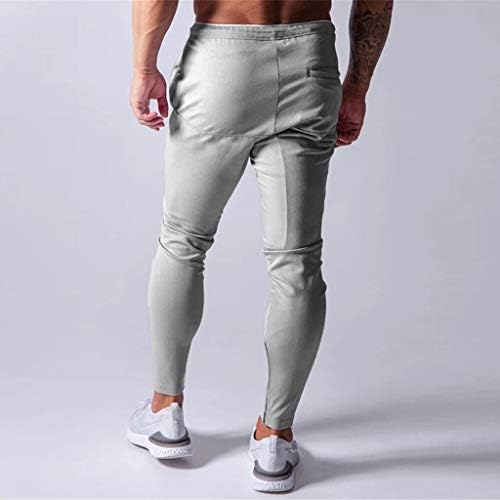 DIYAGO Sweatpants Erkekler için Slim Fit İpli Konik Fit Casual Jogger Pantolon Atletik Moda Egzersiz Patchwork Pantolon