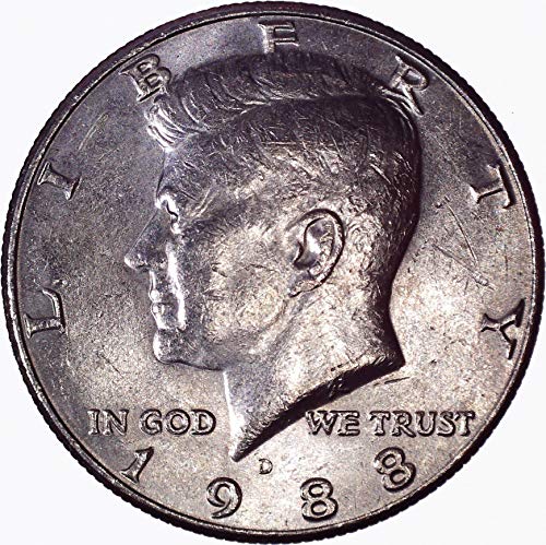 1988 D Kennedy Yarım Dolar 50C Dolaşımsız Hakkında