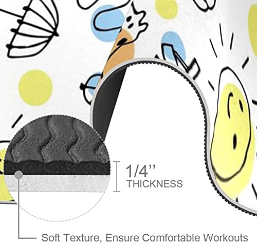 Siebzeh Graffiteing El Yazısı Boya Şemsiye Güneş Nokta Premium Kalın Yoga Mat Çevre Dostu Kauçuk Sağlık ve Fitness