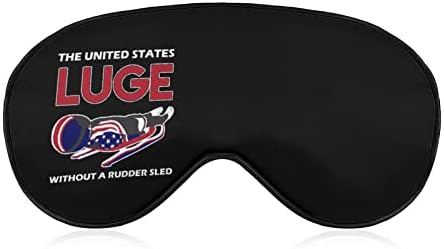 ABD Luge Buz Sporları Körü Körüne Maskesi Uyku Gece Gölge Kapak Göz Ayarlanabilir Kayış Komik Grafik ile Kadınlar