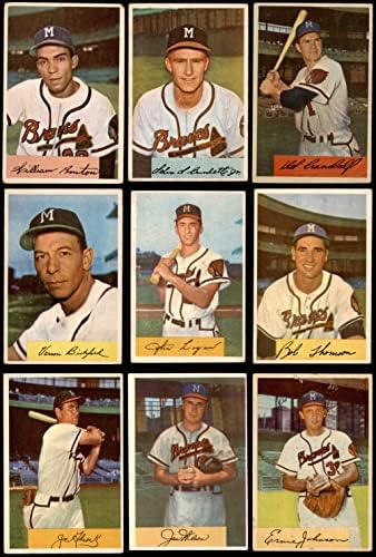 1954 Okçu Milwaukee Braves Takım Setine Yakın Milwaukee Braves (Set) GD + Braves