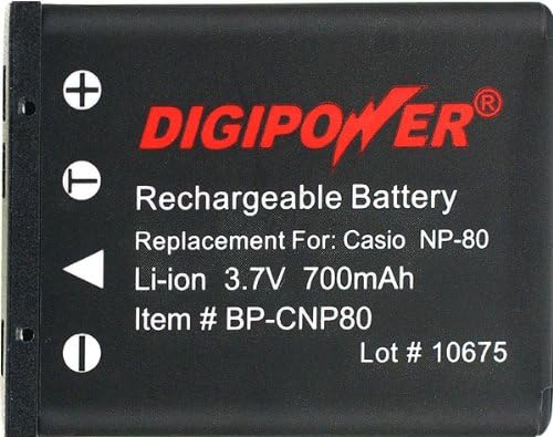 Casio NP-80 için Digipower BP-CNP80 Yedek Li-İon Pil