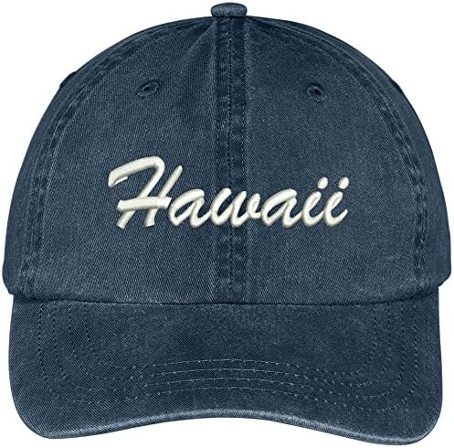 Trendy Giyim Mağazası Hawaii Eyaleti İşlemeli Düşük Profilli Ayarlanabilir Pamuklu Şapka