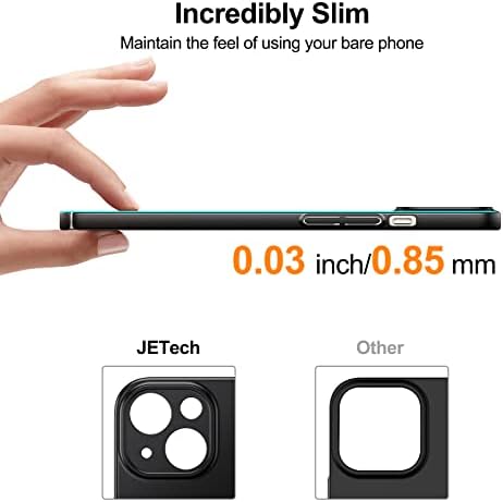 JETech Yükseltilmiş İnce (0.85 mm İnce) iPhone için Kılıf 13 6.1 inç, Kamera Lens Kapağı Tam Koruma, Slim Fit Ultra
