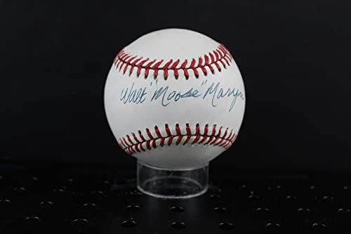 Walt Moose Moryn İmzalı Beyzbol İmzası Otomatik PSA / DNA AL88342 - İmzalı Beyzbol Topları