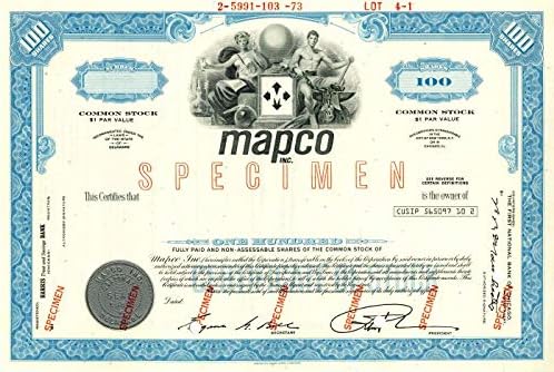 Mapco A. Ş. - Stok Sertifikası