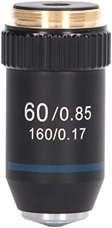 Akromatik Objektif, 60X Akromatik Mikroskop Objektif Lens Yüksek Büyütme 20.2 mm Konu Bileşik Büyüteç Malzemeleri,