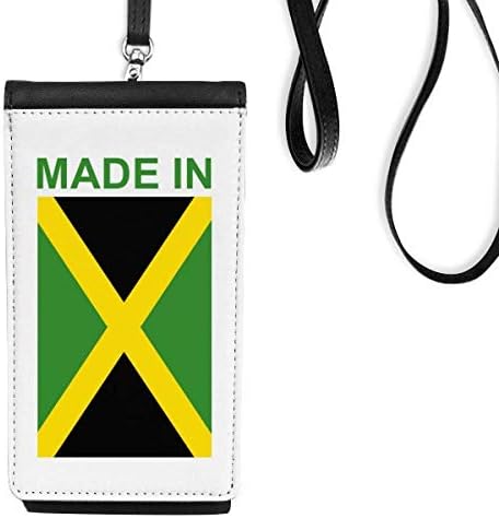 Jamaika ülkede yapılan Aşk Telefon Cüzdan çanta Asılı Cep Kılıfı Siyah Cep