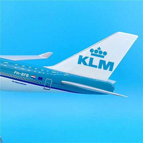 Önceden Yapılmış Bitmiş Model Uçak 47cm KLM B747 Reçine Uçak Modeli Hediye Süs Koleksiyonu Hatıra Dekorasyon Ekran