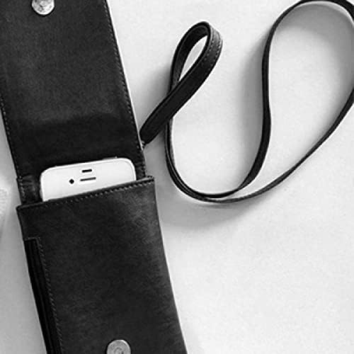 Su Güney Penguen Bilim Doğa Resim Telefon Cüzdan çanta Asılı Cep Kılıfı Siyah Cep