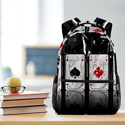 Poker Kartı bir Bomba Sırt Çantaları Erkek Kız Okul Kitap Çantası Seyahat Yürüyüş Kamp Sırt Çantası Sırt Çantası