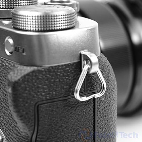 Foto & Tech 4 Parça Pabucu Halka Kamera Askısı, Üçgen Bölünmüş Halka Kanca, Fujifilm Lecia Nikon Canon Sony Olympus