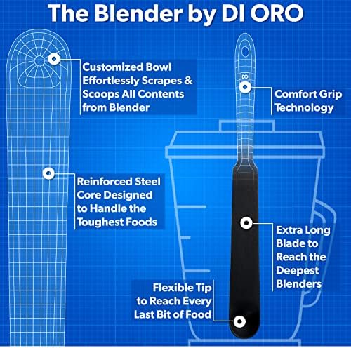DI ORO 10 Parçalı Silikon Spatula Seti-600°F'ye kadar ısıya Dayanıklı Silikon Spatulalar - Yemek Pişirmek için Kauçuk