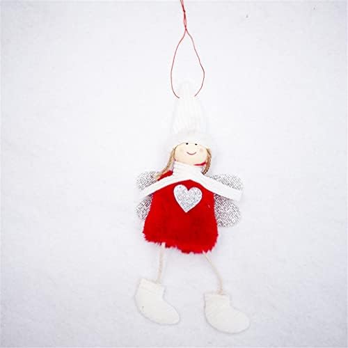 GANFANREN 4 Adet Noel Bebek Noel Ağacı Dekorasyon Kolye Sevimli Peluş Bebek Noel Ağacı askı süsleri (Renk : A, Boyut: