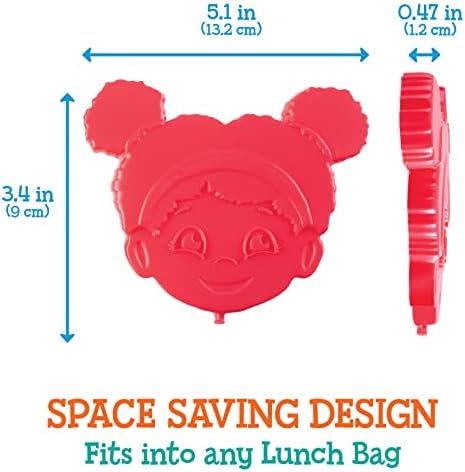 Daniel Tiger Yeniden Kullanılabilir Sert Buz Paketi 3 Pk - Bayan Elaina Karakteri-Çocuk beslenme çantası, Bento, Yalıtımlı