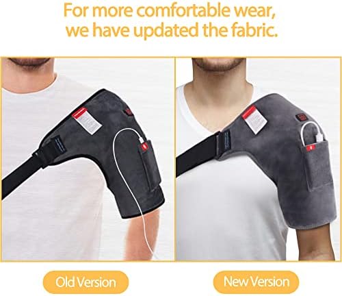 Comfheat ısıtmalı omuz askısı Rotator manşet ağrısı için USB omuz ısıtma pedleri üst kol kas rölyefi Seyahat için