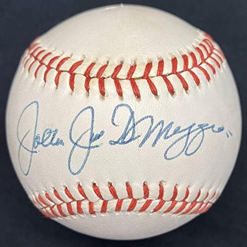 Joltin Joe DiMaggio Takma Adı İmzalı Beyzbol PSA / DNA Dereceli 8.5 LOA İmzalı Beyzbol Topları
