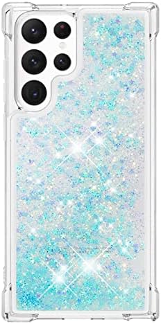 Telefon Kılıfı Kapak Glitter Kılıf ile Uyumlu Samsung Galaxy S22 Ultra Kılıf ile Uyumlu Kadın Kızlar Girly Sparkle