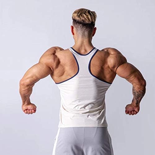 Erkek Kas Vücut Geliştirme Stringer Tankı Üstleri Artı Boyutu Y-Geri Gym Fitness Egzersiz Kolsuz Eğitim T-Shirt Yelek
